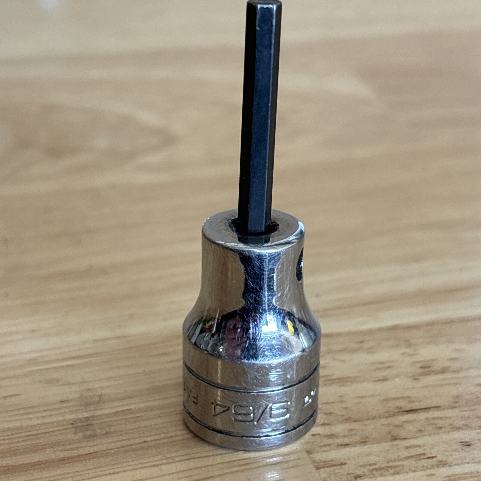 Snap On 9/64″ Hex Bit Driver Socket 3/8″ Drive FA4.5A USA