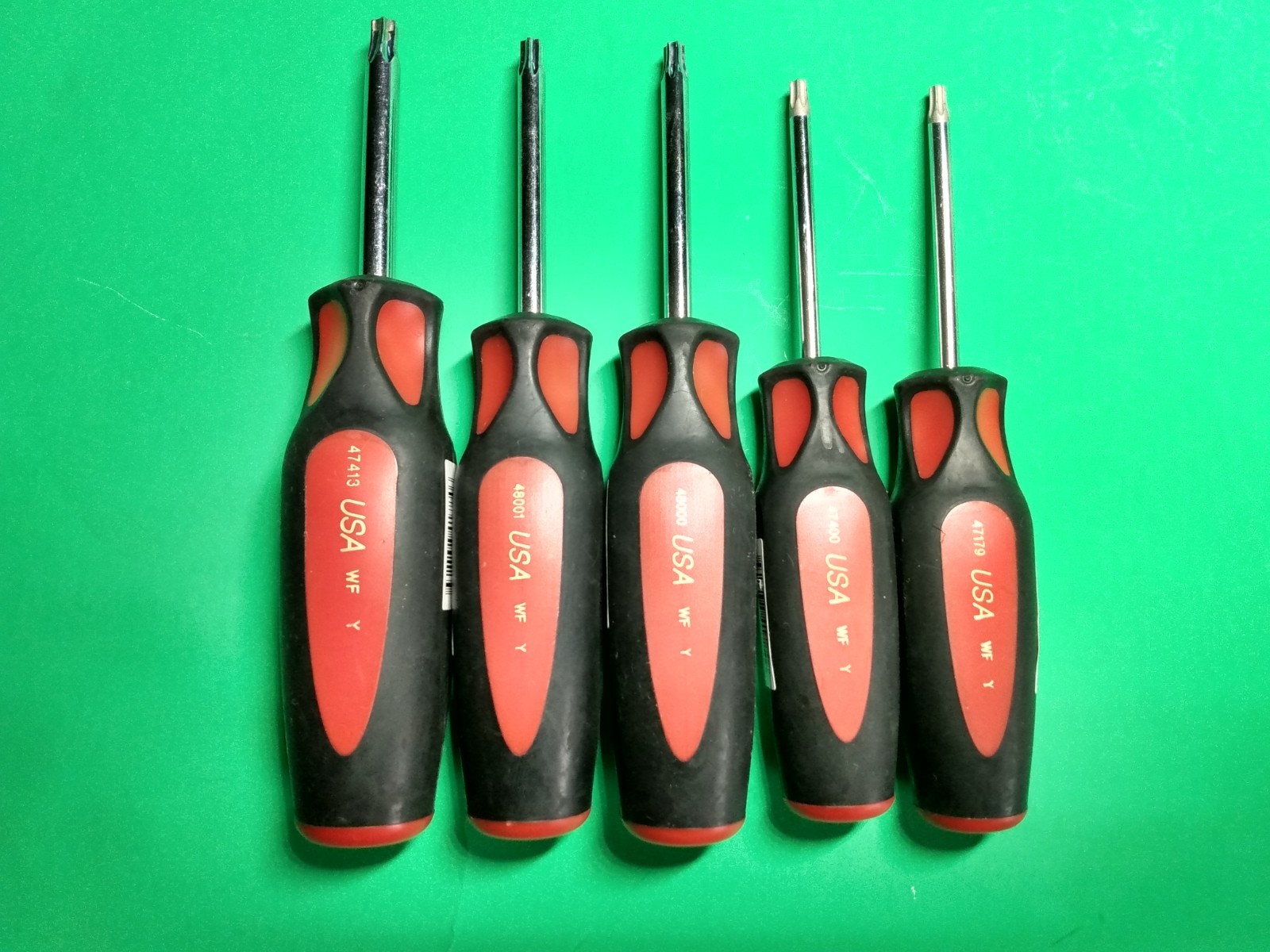 USA CRAFTSMAN PROFESSIONAL: Cushion Grip STUBBY TORX SET T40, T30, T27, T25, T20