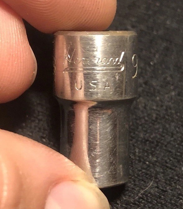Vintage Herbrand 9/32” Socket 1/4″ Drive No. M109 USA 🇺🇸 Nice!
