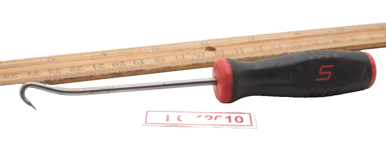 Snap-on SG3ASH 6″ Black/Orange Mini Soft Grip Hook Pick USA