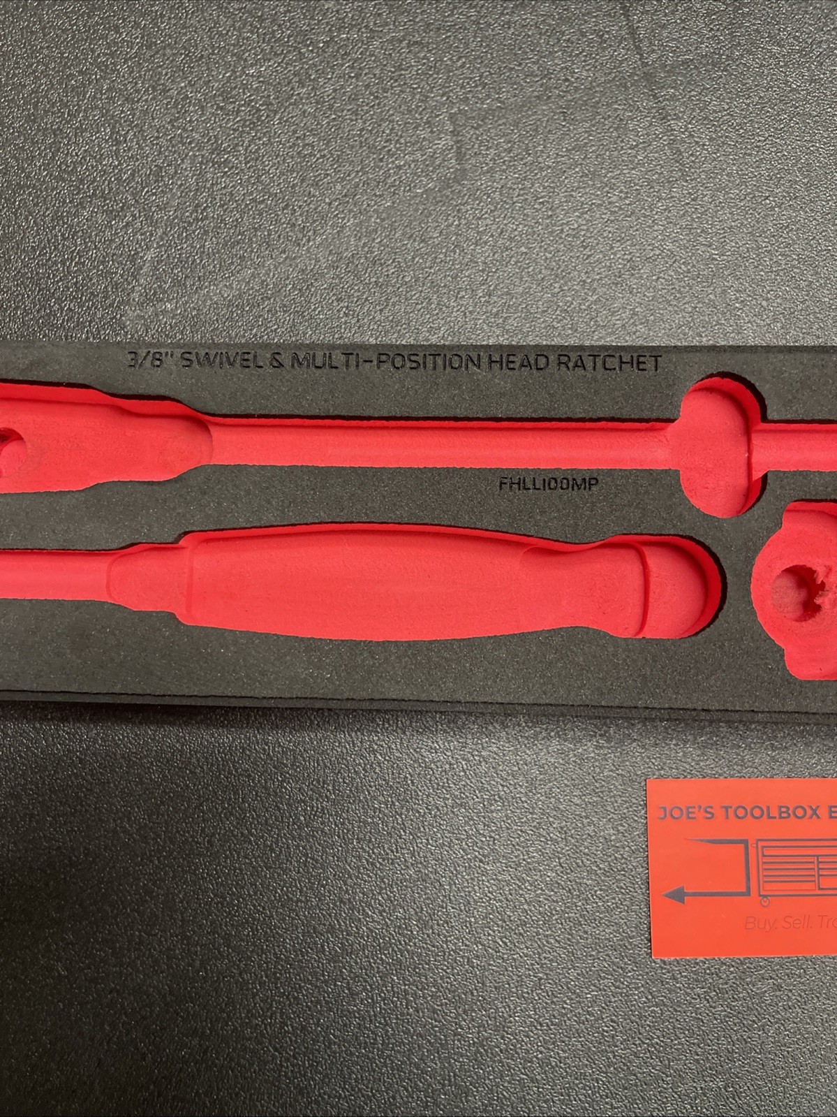 Snap-on Tools NEW Foam Organizer For 3pc 3/8″ Drive Specialty Ratchet Set