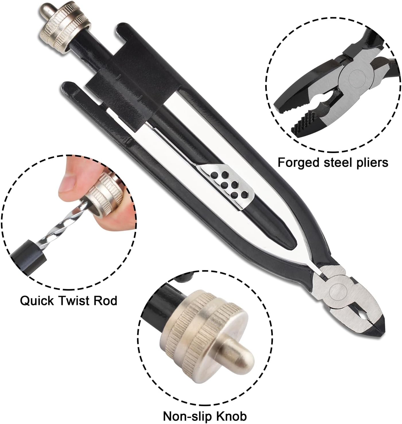 9 Inch Safety Wire Twisting Plier Heavy Duty Jaws Twister for Wires Twist Tool