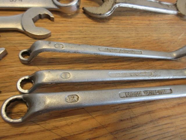 22 Pc Wrenches Netsuren Proto Craftsman S-K Rahsol Stanley Allen Bridgeport STP