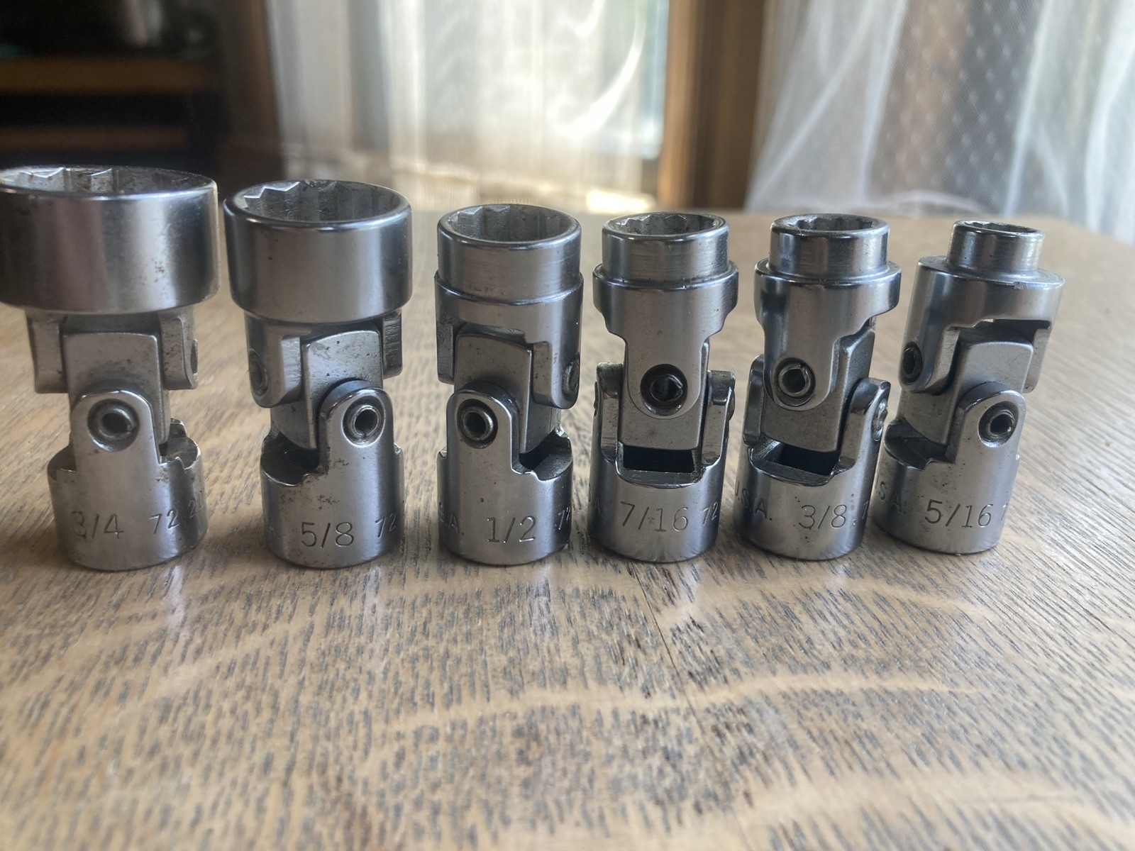 Easco Flex Sockets 3/8 Drive 5 Pcs USA
