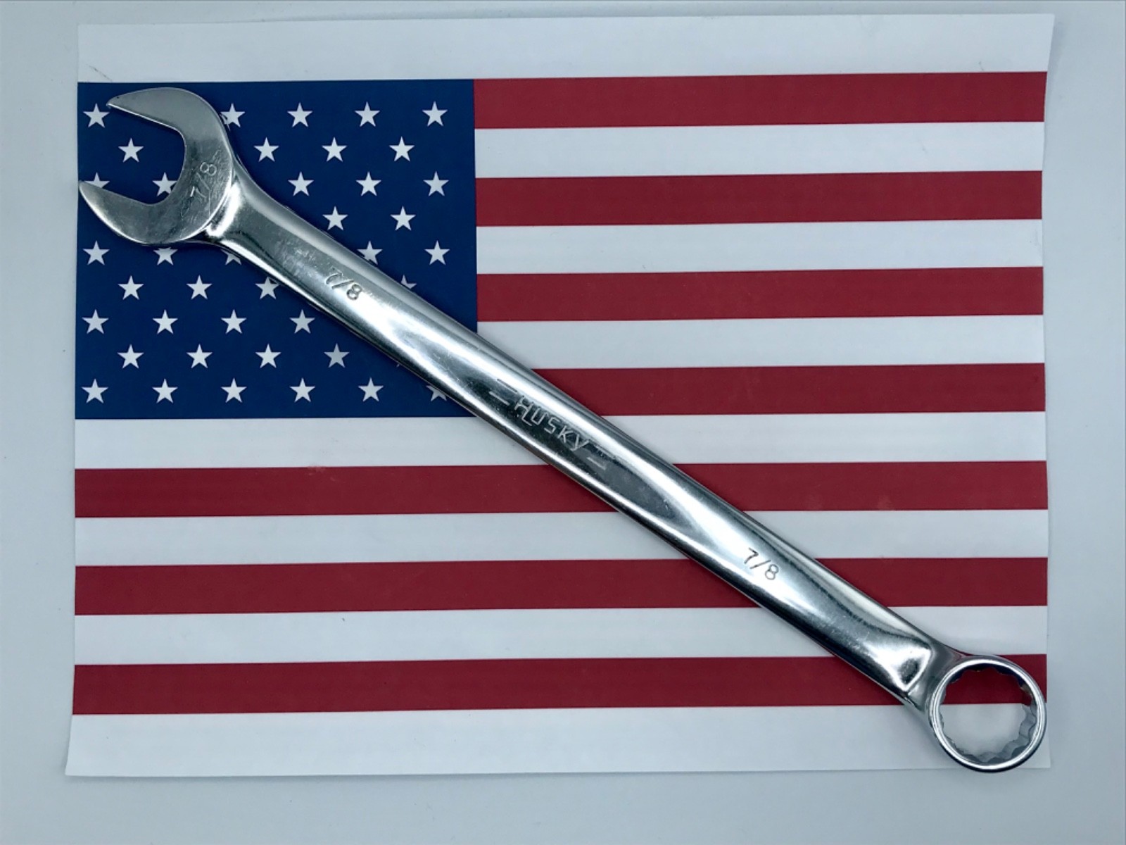 Husky USA 🇺🇸 SAE Polished Chrome Combination Wrenches, 12 Point, You Pick Size