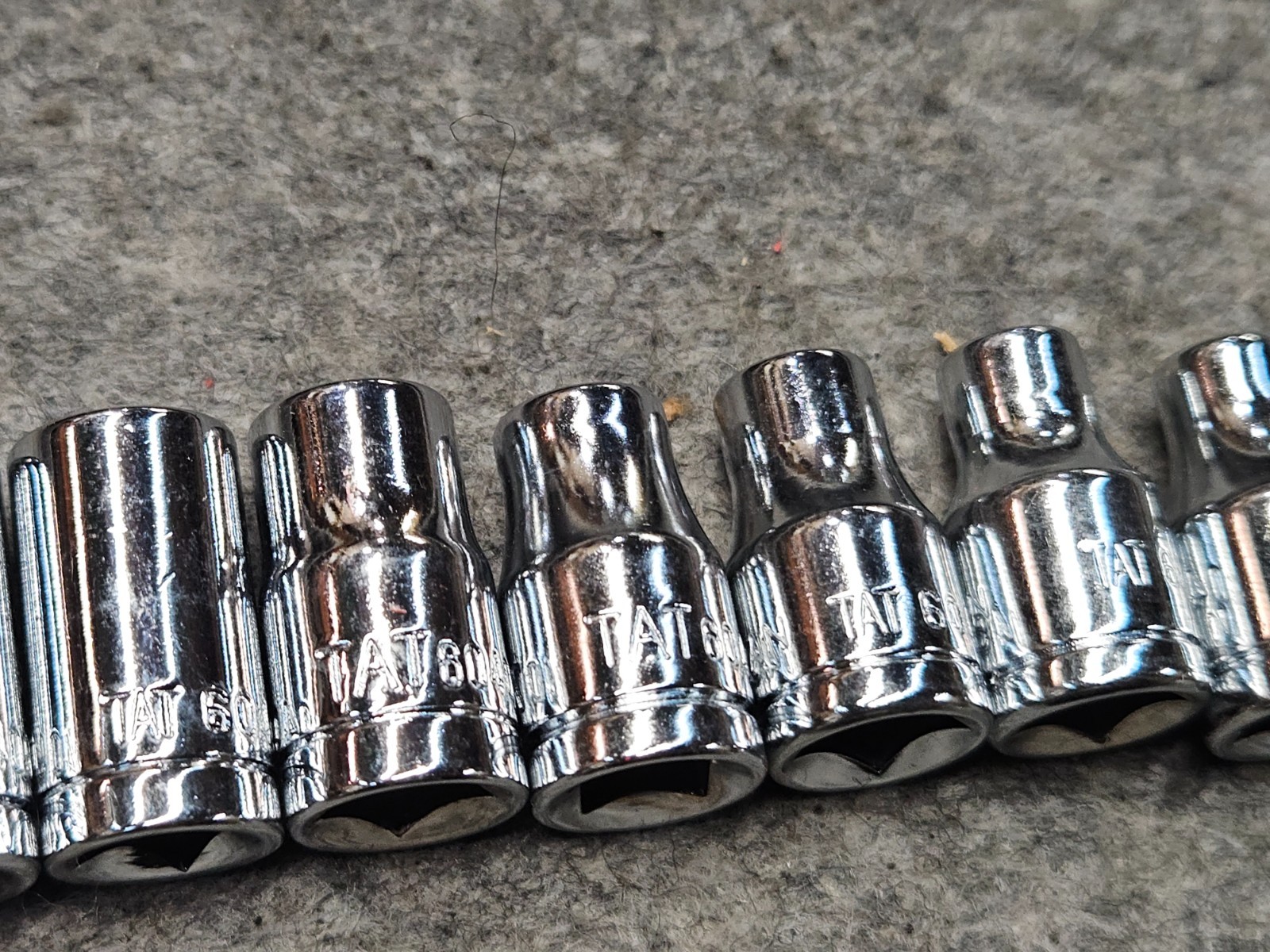 TAT Tools 1/4 Drive 6 Point Metric Socket Set 4.0mm-10mm 9 Piece «Off the shelf»