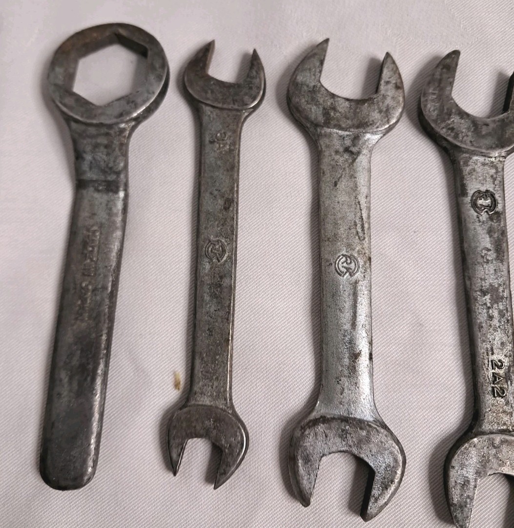 Lot Of 9 Vintage Motorcycle Tools Suzuki & HM (See Photos For Description)