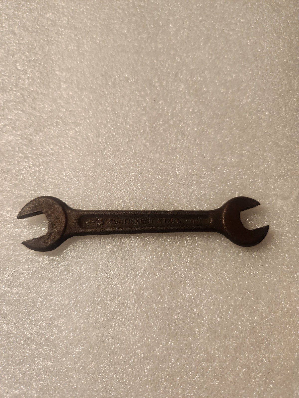 Vintage Drop Forged 7/16″ – 3/8″ Combination Open-Ended Wrench Controlled Steel