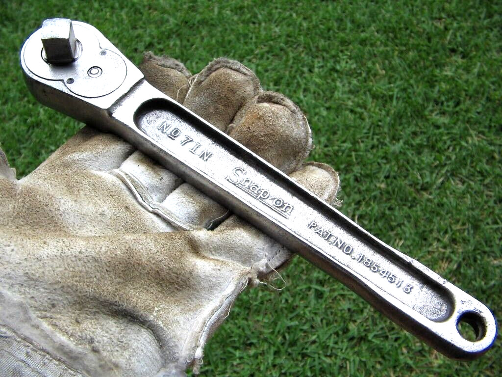 1945 Rare «Snap On No.7 1N Ratchet 1/2” Drive» MADE IN USA! ISSUE «G» GOVERNMENT
