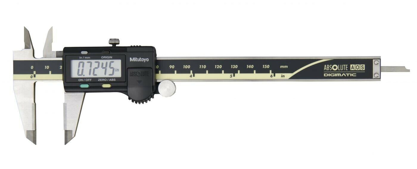 6″ / 150mm SAE & Metric Digimatioc Absolute Caliper W/SPC Mitutoyo 500-174-30
