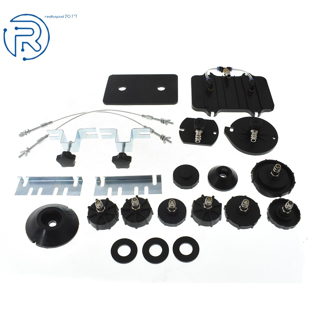 Portable Pneumatic Air Pressure Kit Brake & Clutch Bleeder Valve System Tool Kit