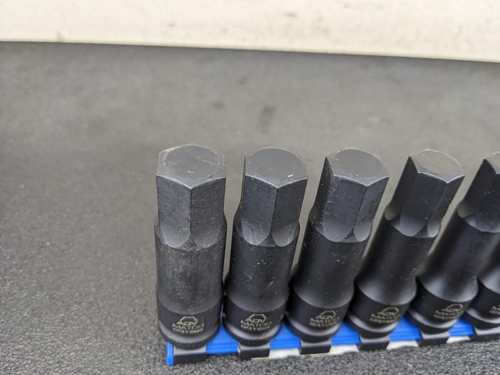 #bp107 Matco Tools NEW 1/2″ DRIVE METRIC ADV HEX BIT SOCKET SET SCPMXY10V