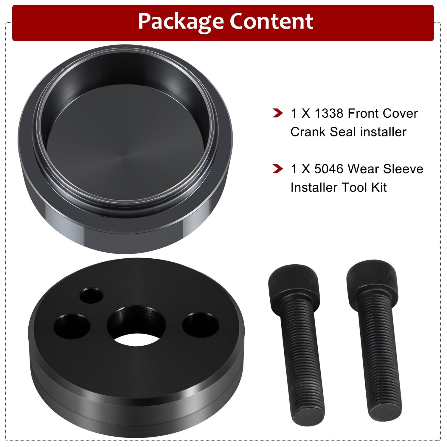 5046 & 1338 Front Crankshaft Seal Installation Tool for Cummins 3.9L 5.9L 6.7L