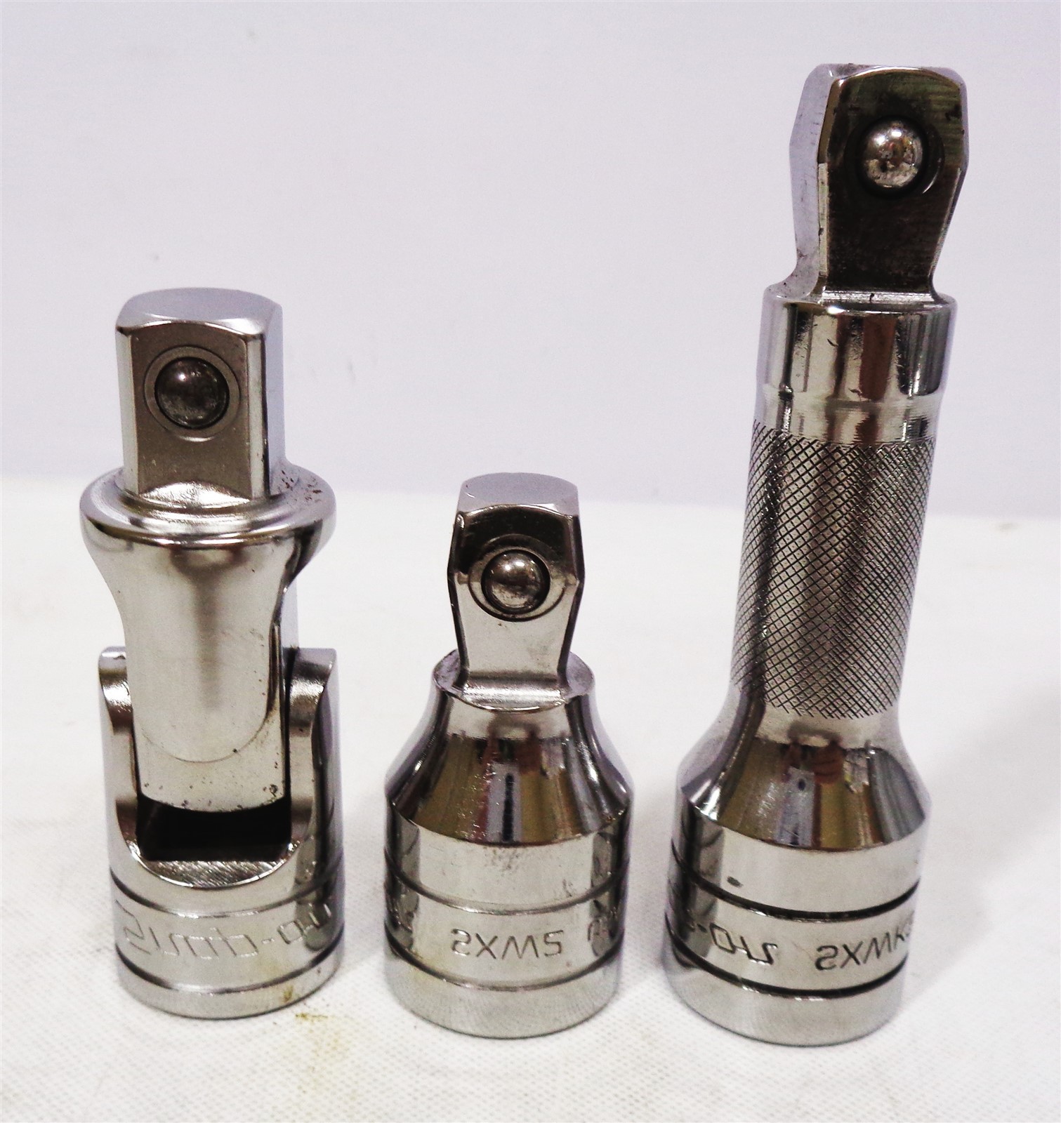 Snap-on ~ 6pc 1/2″ Drive ~ Knurled Socket Extension Lot ~ Wobble & Standard