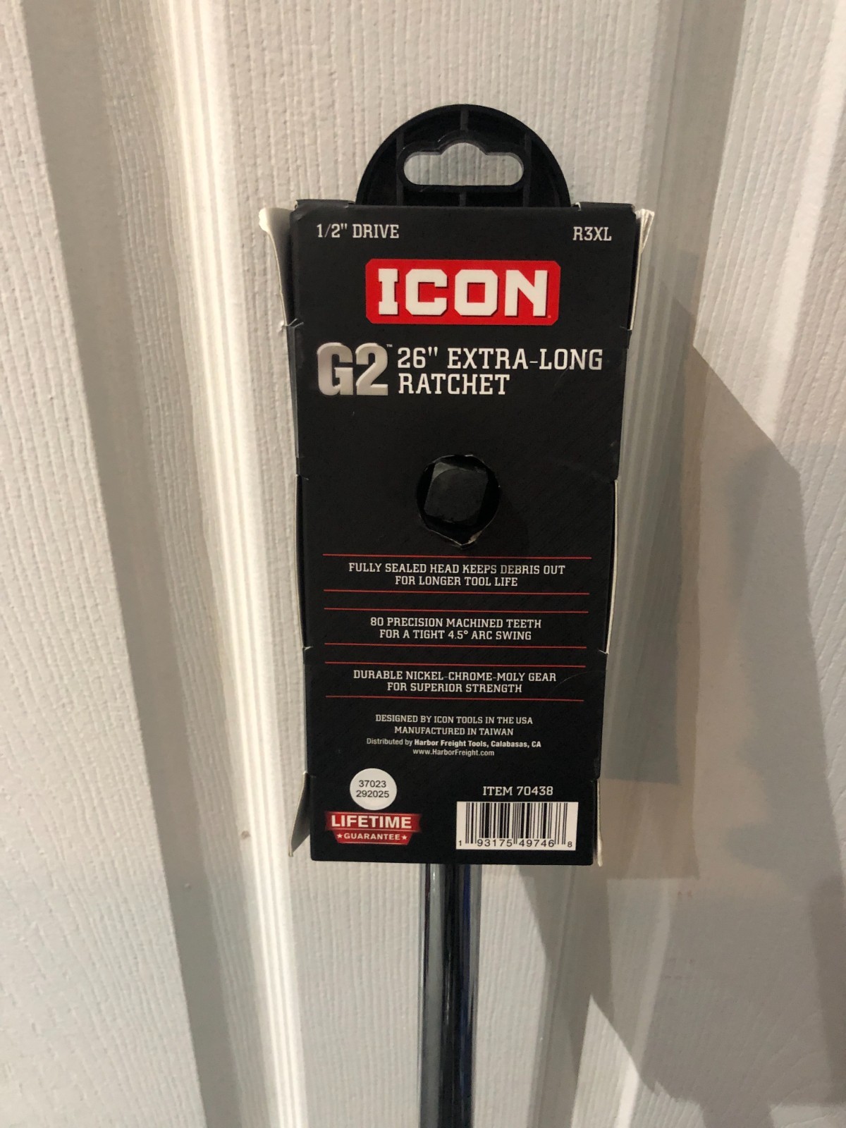 New ICON G2 Series 80 tooth R3XL 1/2 Ratchet Extra Long Handle 26 Inches Long