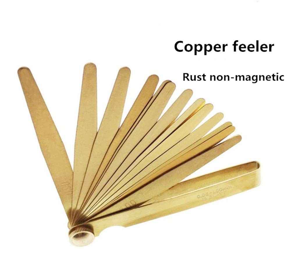 Multi-Use Brass Feeler Gauge for Precision in Automotive and Industrial Settings