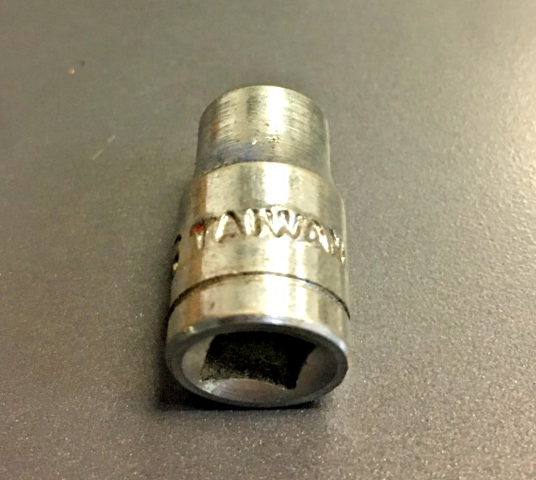 6MM SOCKET, 6 POINT, 1/4″ DRIVE, CHROME FINISH, TAIWAN