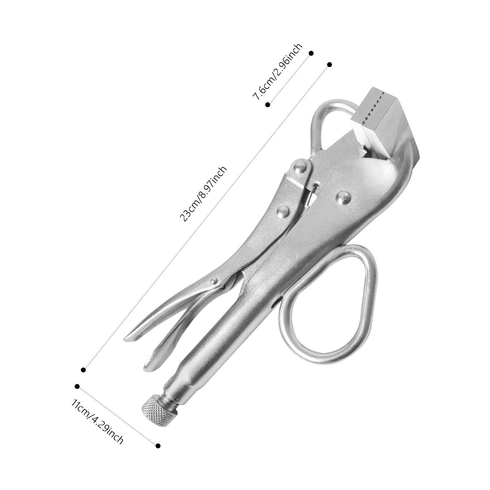 Locking Sheet Clamp Multi-functional Steel 11*23cm Extra Wide Duck Billed Pliers