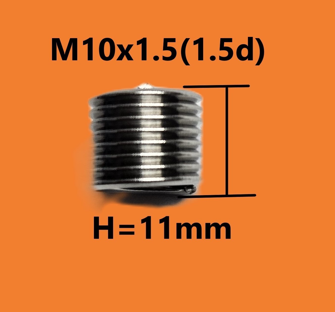 10×1.5 Helicoil Kit Metric SS304 (50pc), Thread Repair KIT, Helicoil Inserts Kit