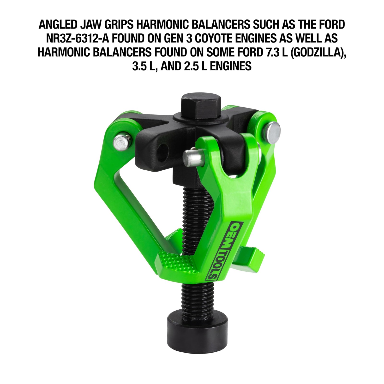 OEMTOOLS 25057 Harmonic Balancer Puller, 2 Jaw Puller and 3 Green