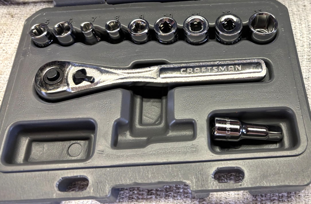 Craftsman Tools 11-pc 1/4in. Drive Metric & STD Socket Wrench Sets