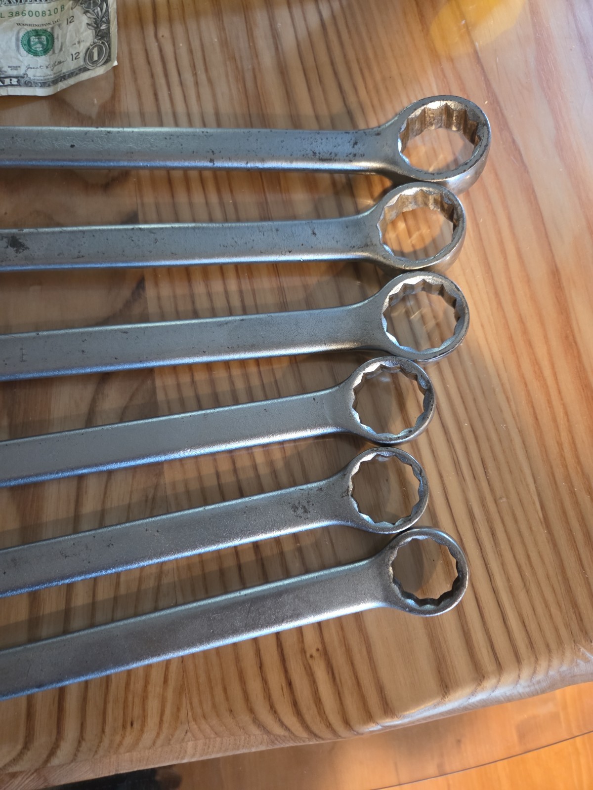 PROTO Professional Combination Wrenches SET 1-1/8″ 1-1/16″ 1″ 15/16″ 7/8″ 13/16″