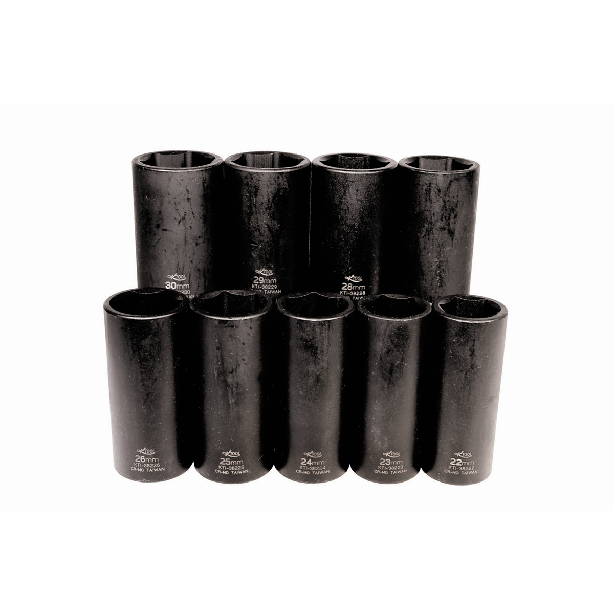 K Tool International 38201 Metric Impact Socket Set with 1/2″ Drive for Garages,