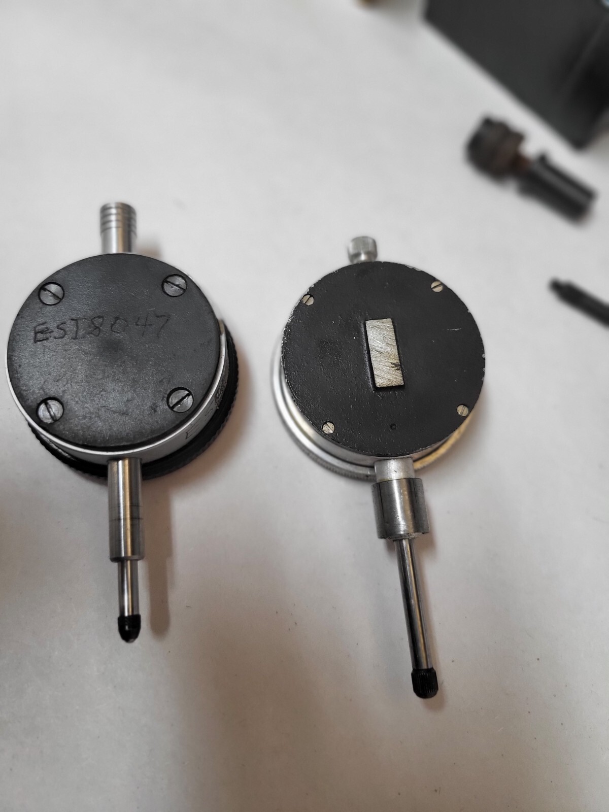 Metric Central Tool USA # 272 & Dreher Jet 512 K 0.01 MM Dial Indicators Compac