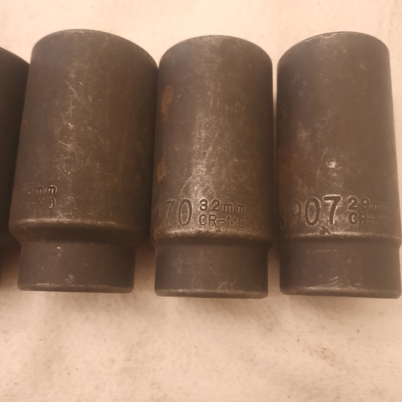 KD 5 Piece Metric Deep Impact Sockets. 38 36 35 32 29mm. CR-MO