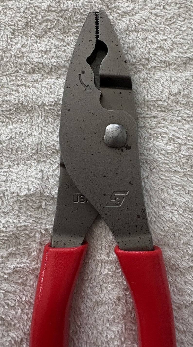 Snap On 8” Talon Grip Flank Jaw Slip Joint Pliers
