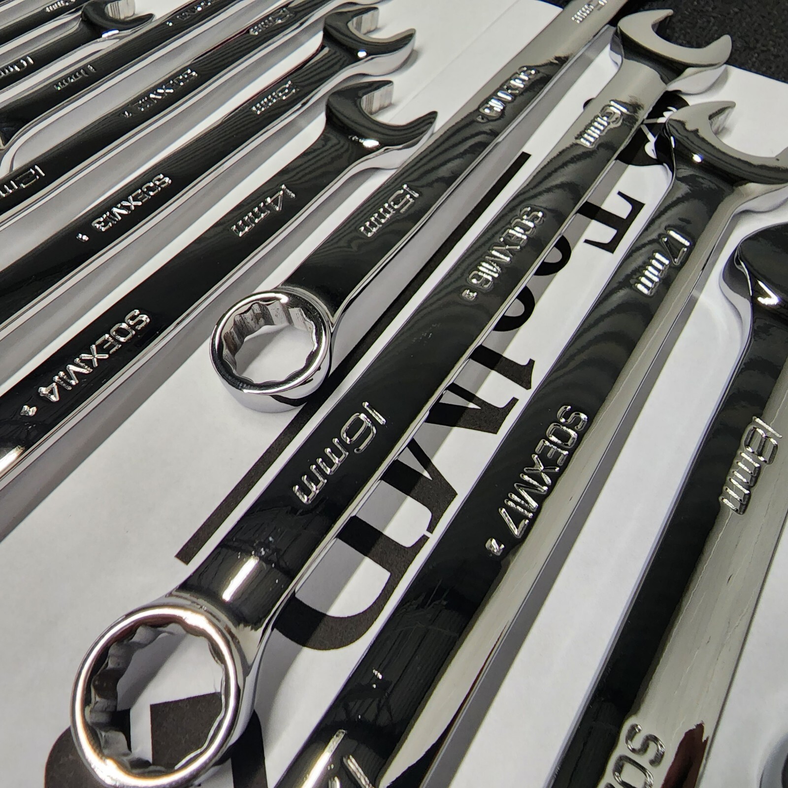 Snap-on Tools USA NEW 19pc MASTER METRIC Flank Drive Plus Combo Wrench Set