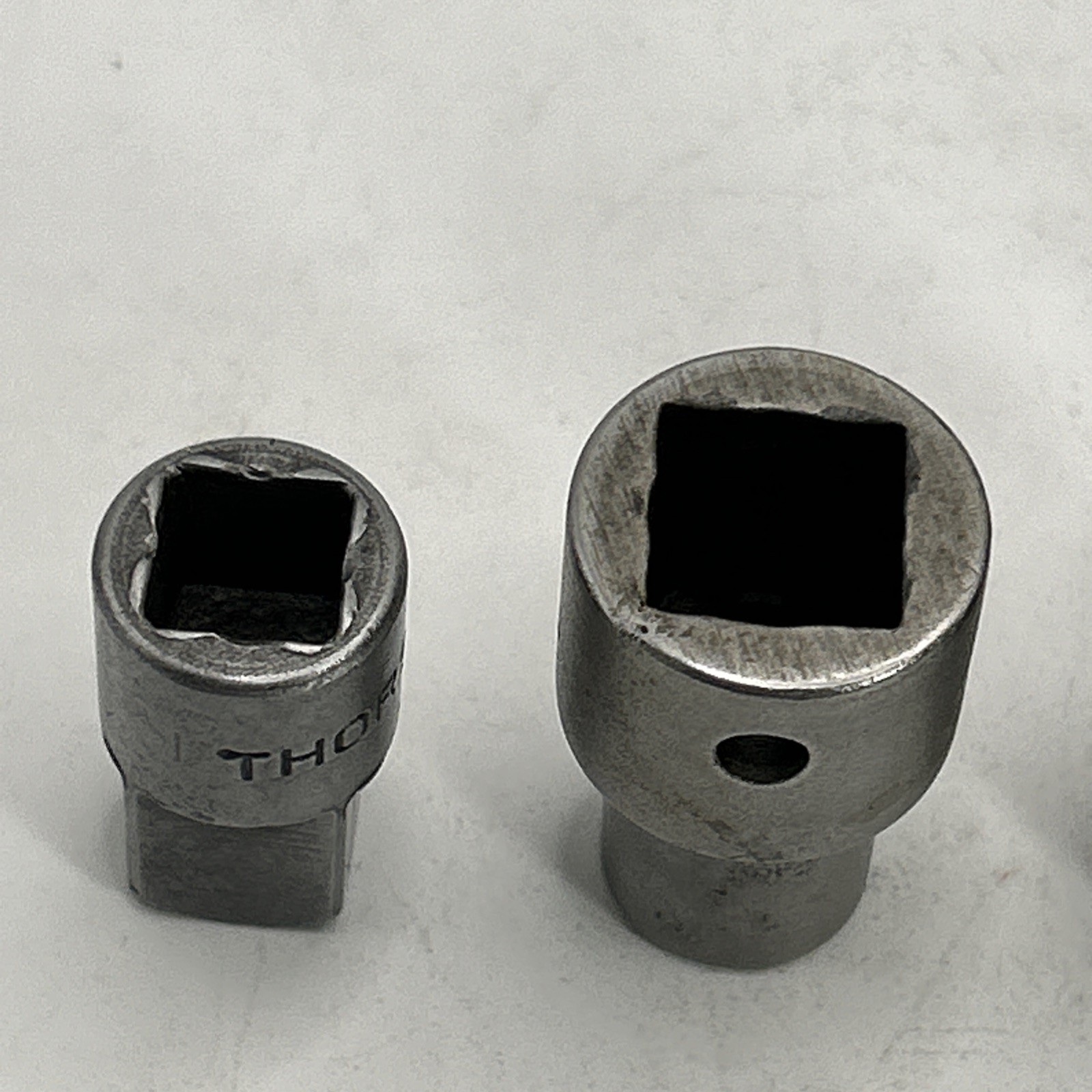 7 VINTAGE THORSEN 1/2″ DRIVE SET 12 POINT SOCKETS – 3/8 To 1/2 Adapter 7/16-1”
