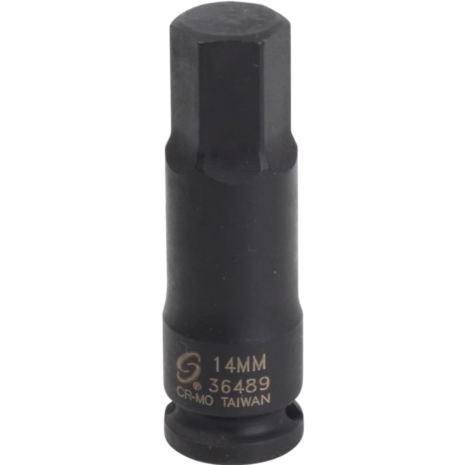 14mm Hex Bit Impact Socket 3/8 in. Drive 6-Point CR-MO Steel