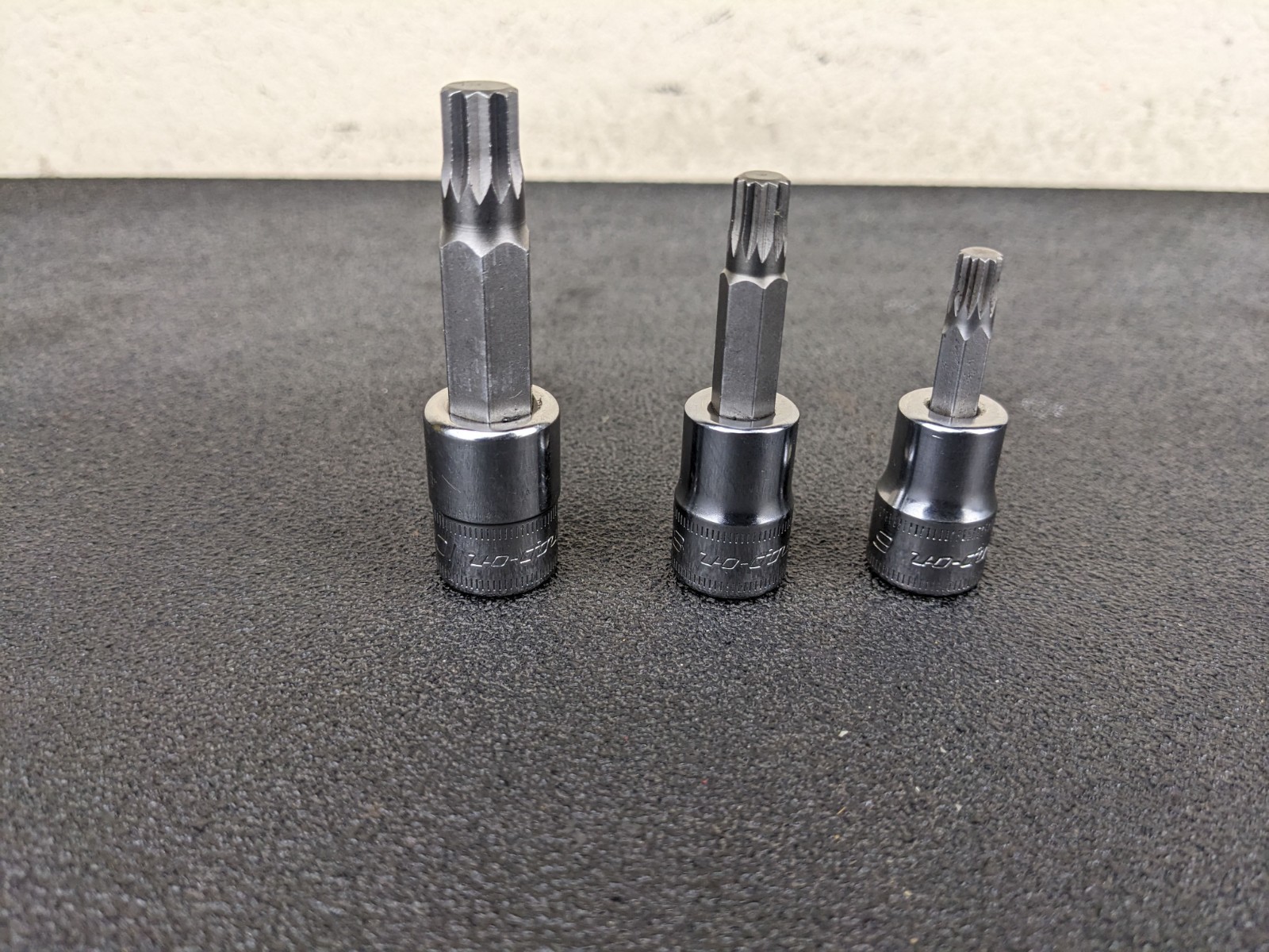 #bp417 Snap-on USA 3/8″ Drive 3pc Metric Triple Square Socket Set FTSM6E,8E,10E