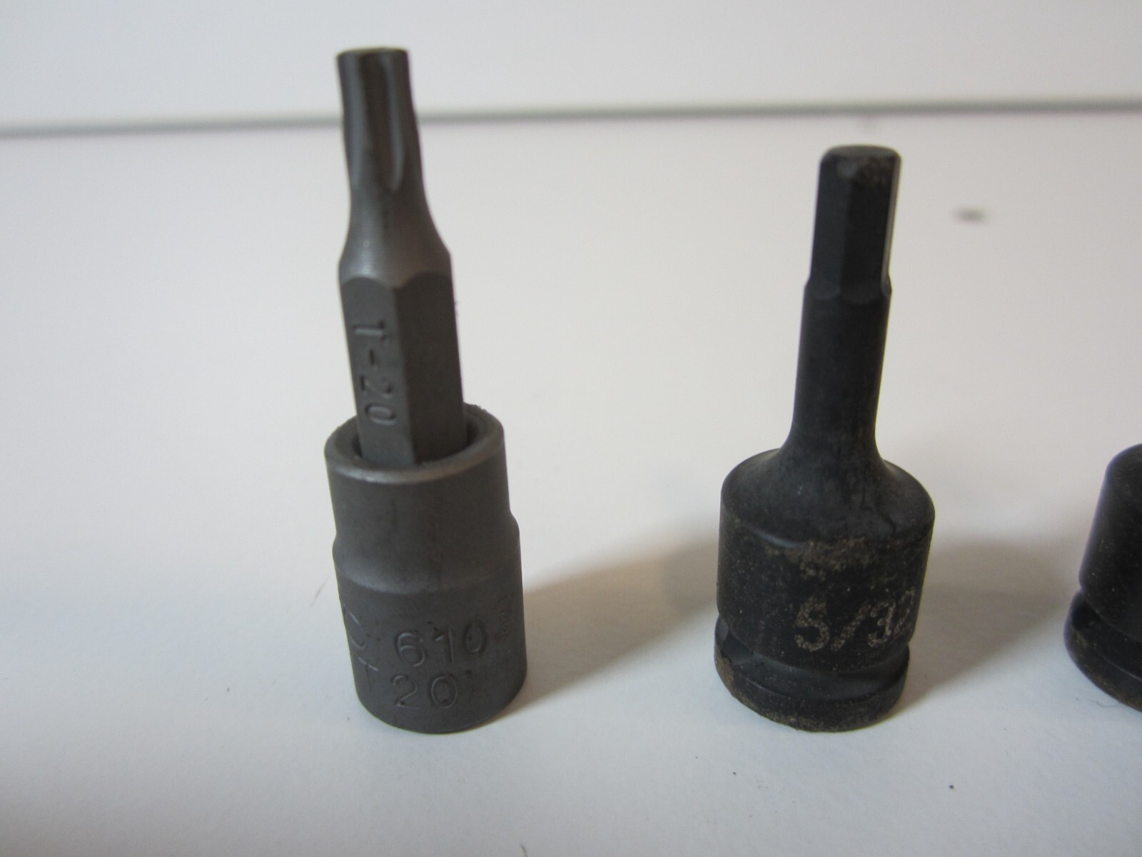 6pc GP. GREY PNEUMATIC SOCKET BIT SET 5=GP, 1=OTC NEW