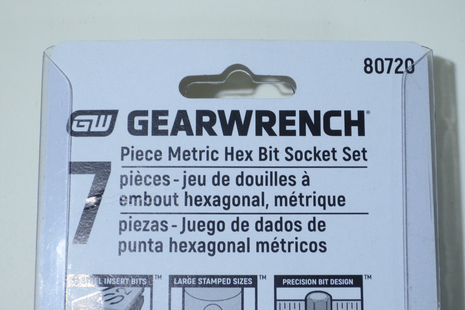GearWrench 80720 7 Pc. 1/2″ Drive Hex Bit Metric Socket Set NEW