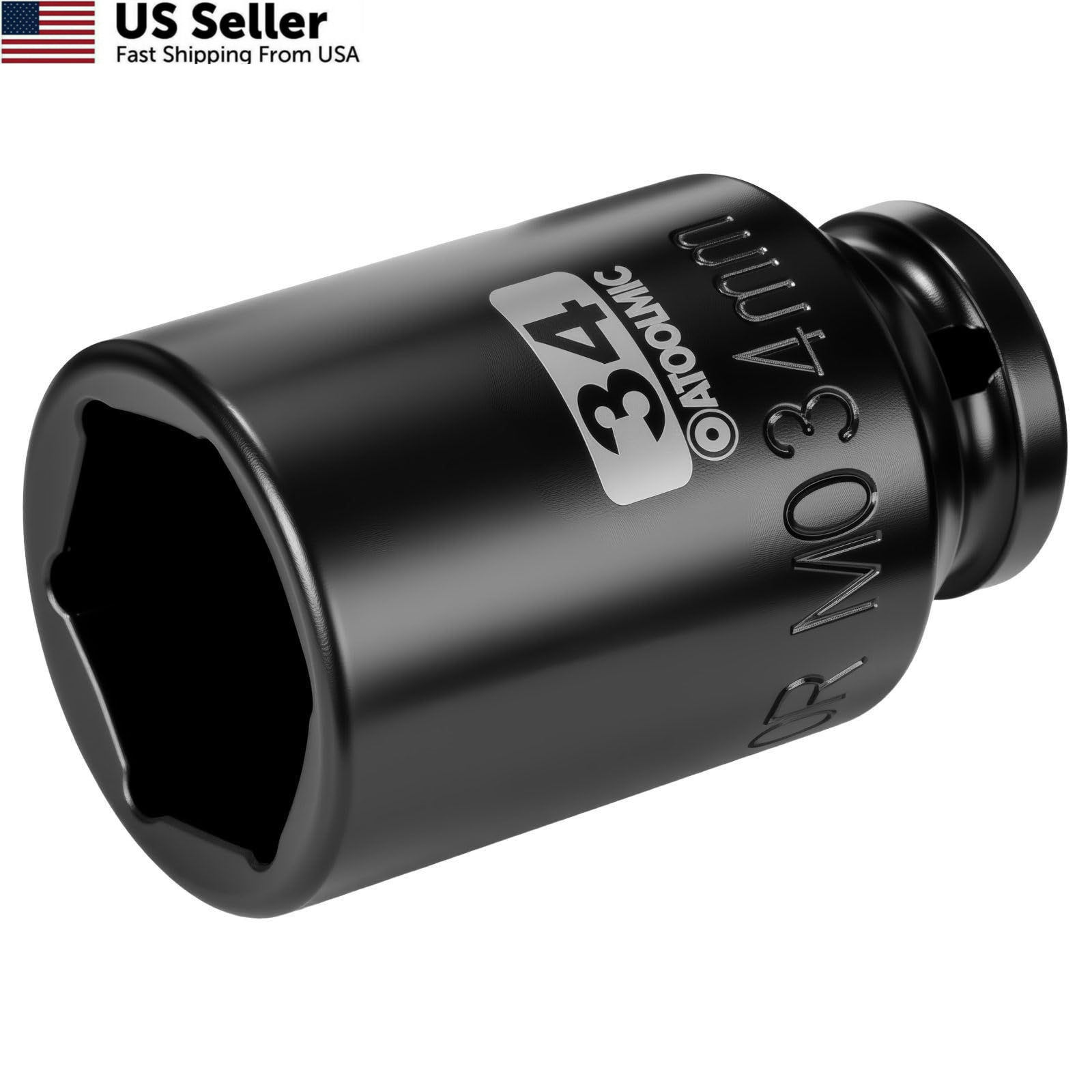 1/2″ Drive 34mm Deep Impact Socket Metric 6 Point CR-MO Axle Nut Remover