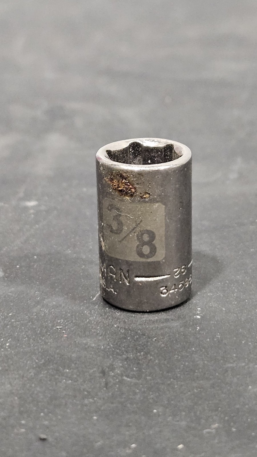 Craftsman USA 3/8″ Socket 6 Point 1/4″ Drive G2D 34596 Easy Read