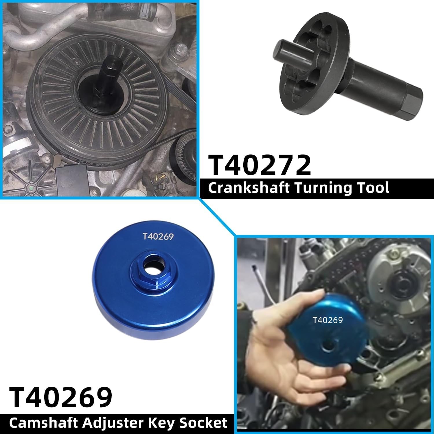 Camshaft Timing Tool Compatible with Audi 4.0L TFSI for A6 A7 A8 Replace T40272,