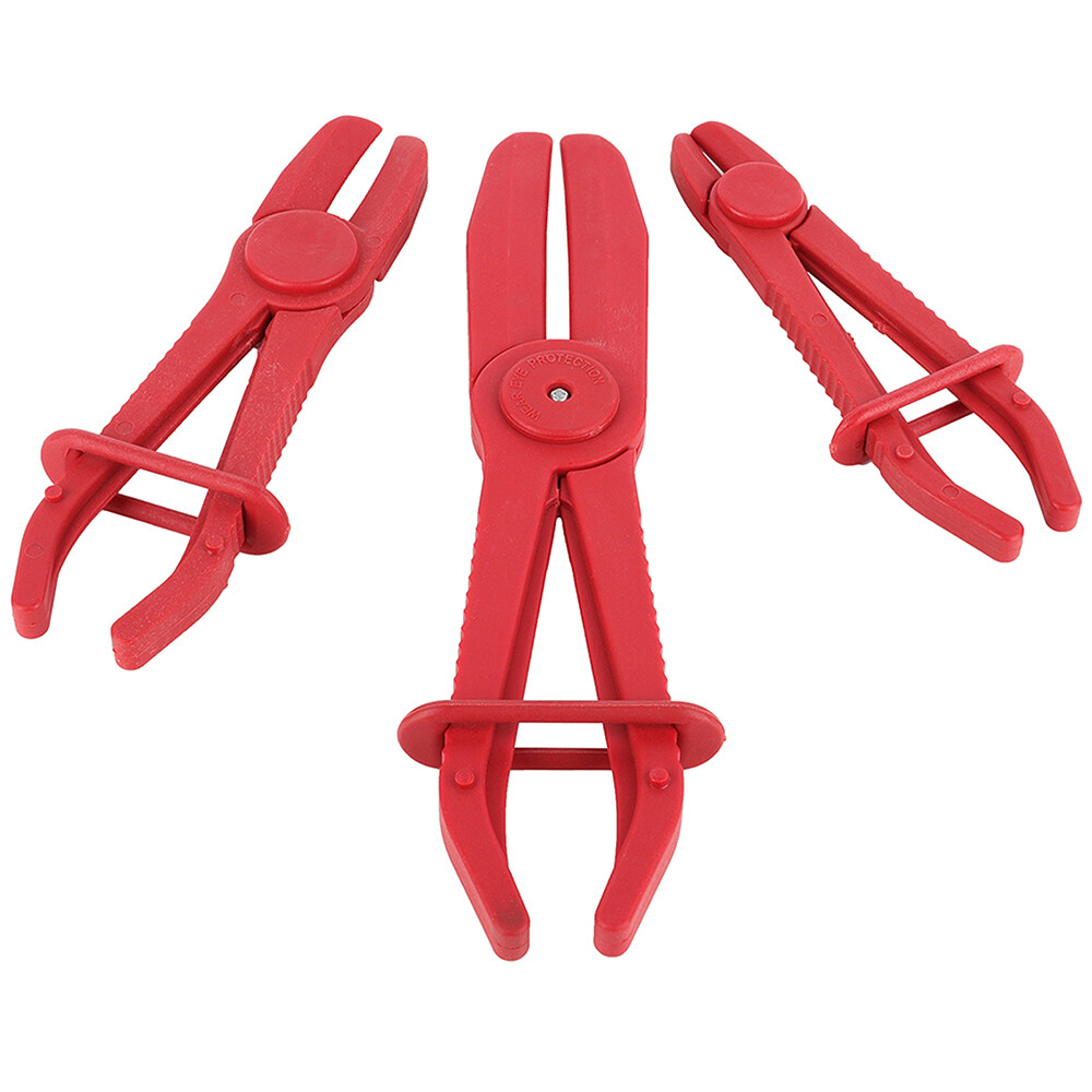 3Pcs Flexible Hose Clamp Set Clamping Pliers Radiator Brake Fuel Pipe Tools