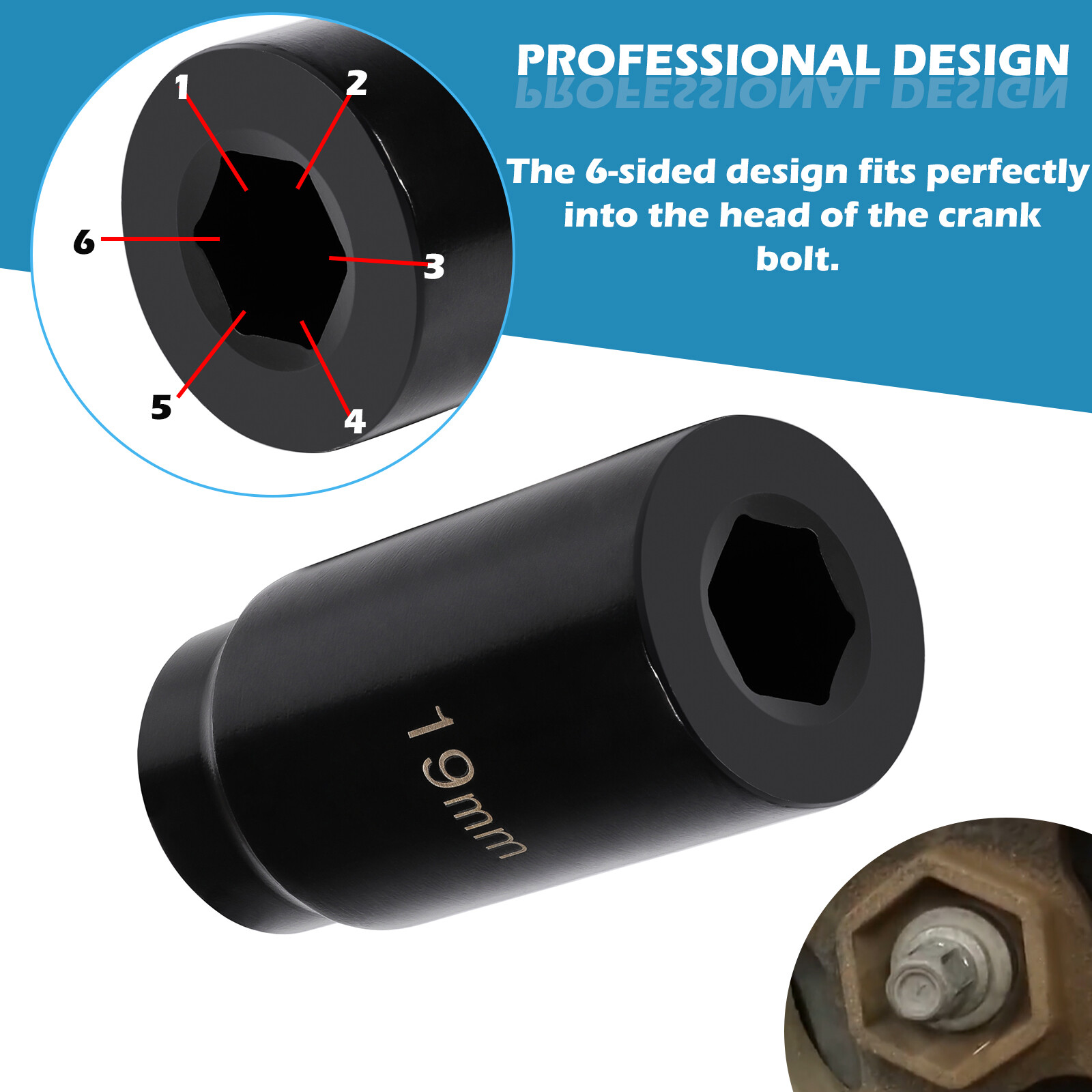 19mm Harmonic Balancer Socket & 50mm Crankshaft Pulley Wrench for Honda/ Acura