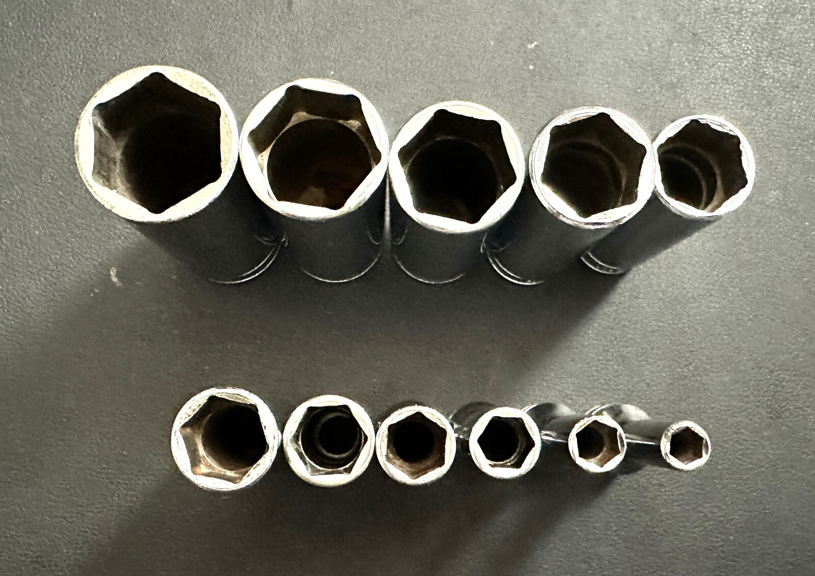 SNAP ON 11-PIECE 3/8″ DRIVE SAE DEEP 6-POINT SOCKET SET (1/4″-7/8″) USA