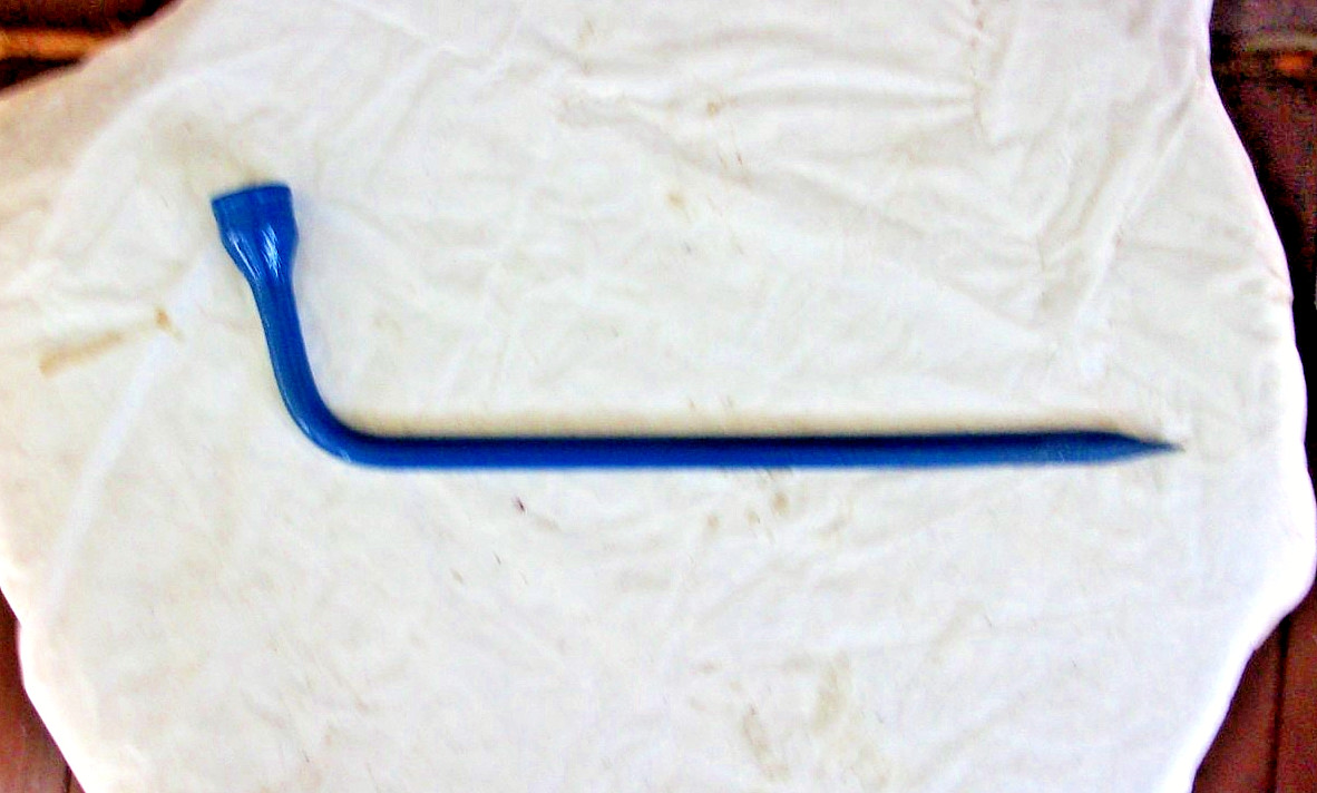 Vintage Tire Iron Tool With 3/4 INCH 6 Point SOCKET 15 INCHES LONG. SIGNED