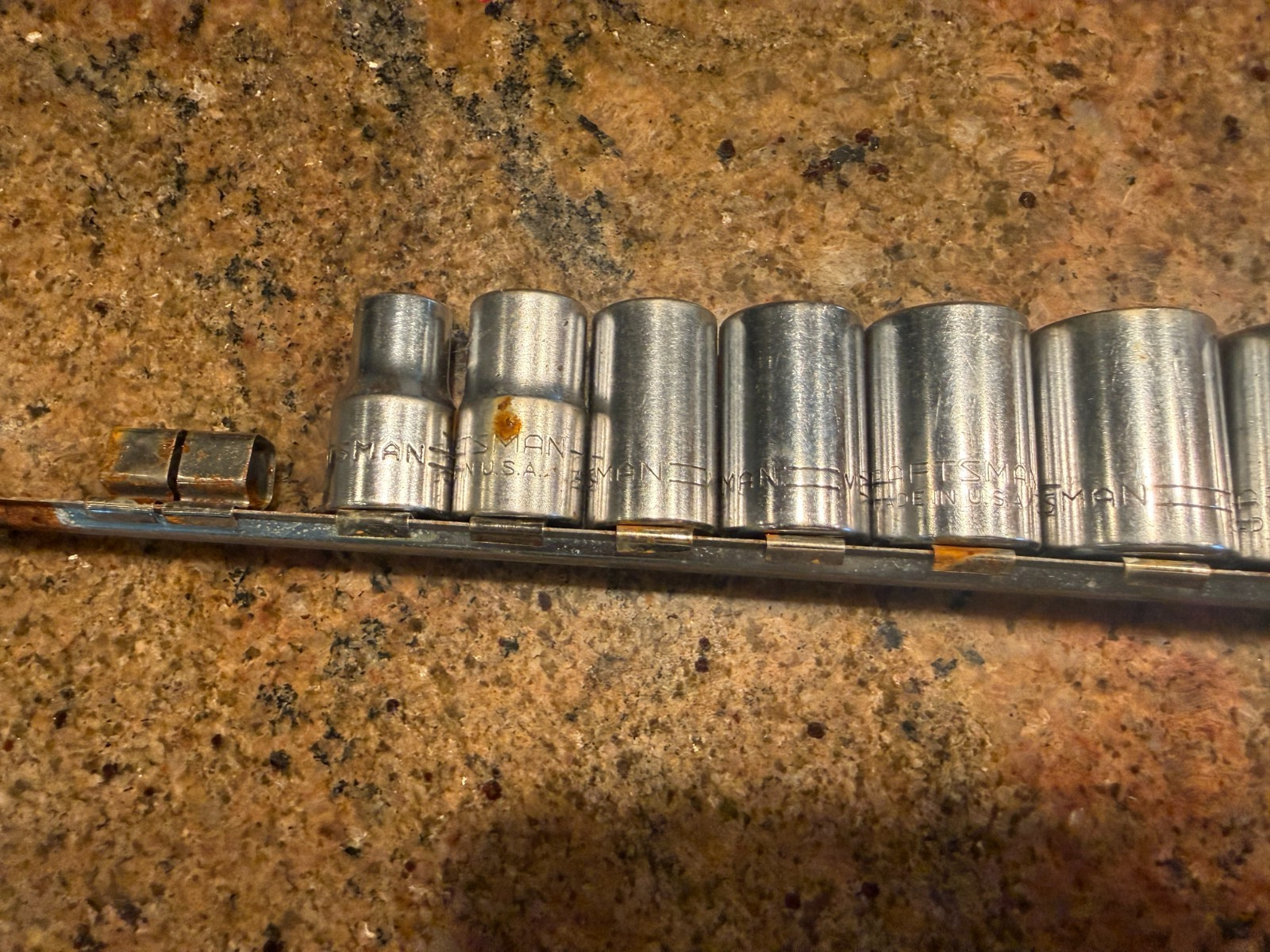 Craftsman 9 Piece 3/8 Drive 12 Point SAE Socket Set Shallow