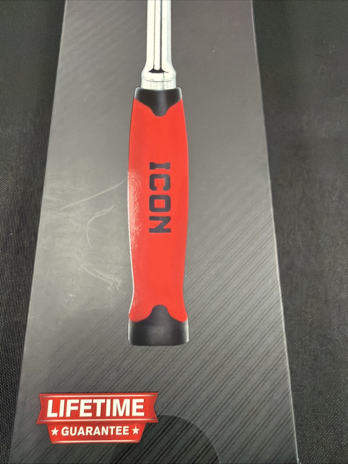 ICON 3/8 In. Drive Professional Low-profile 90-Tooth Ratchet Comfort Grip