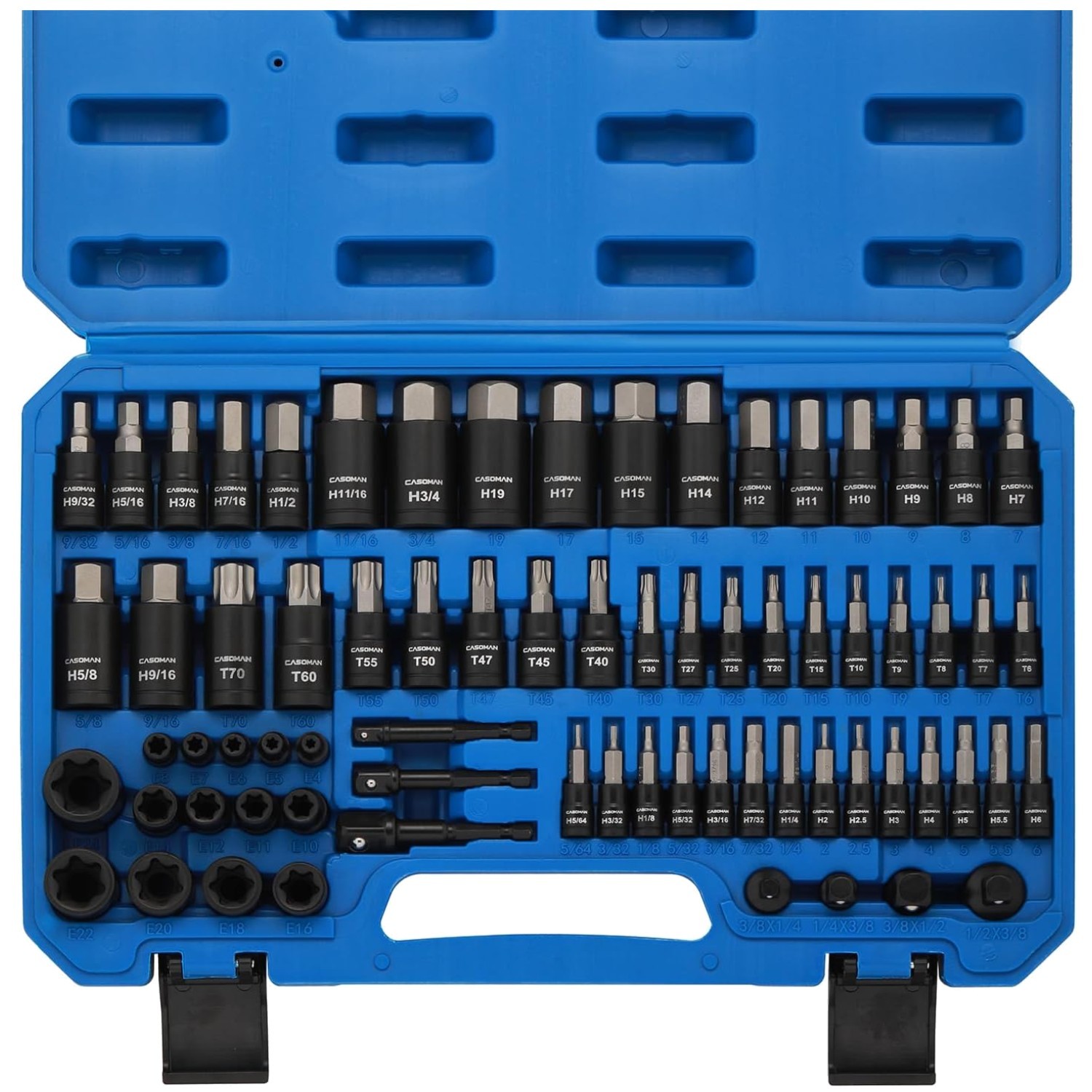 Heavy-Duty Chrome Vanadium Hex & Torx Bit Set
