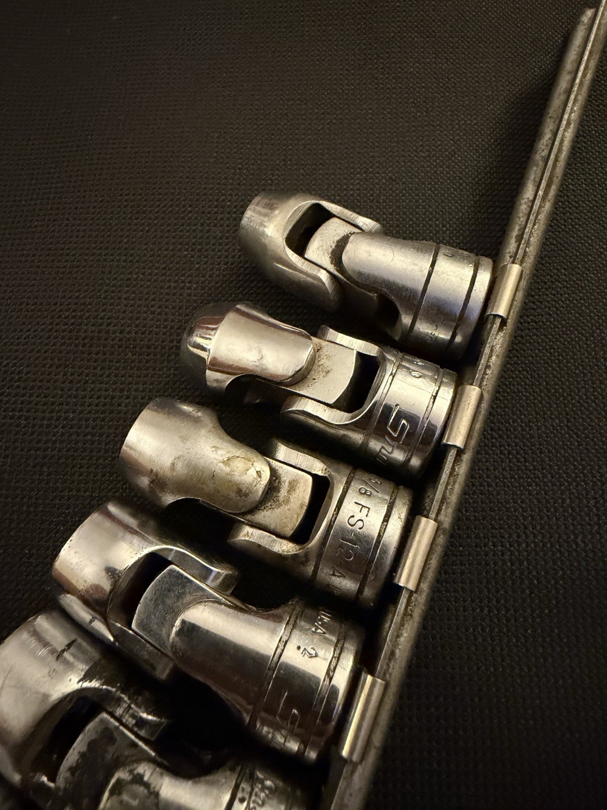 Snap On 8 Piece 3/8” Chrome Universal Socket Set 5/16 – 3/4 – FS