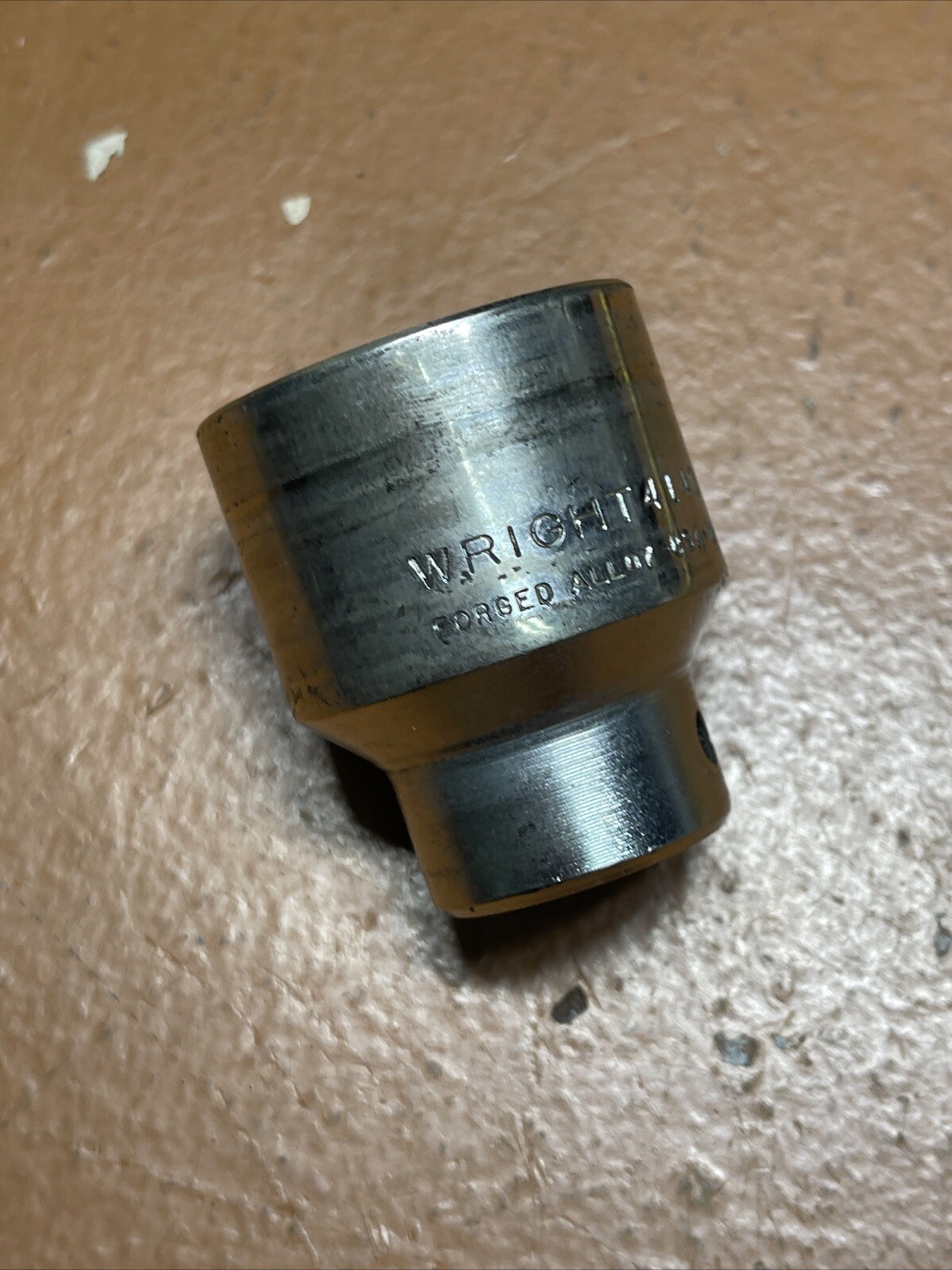 Vintage Wright USA 4140 1-1/4 In SAE 1/2” Drive 12 Point Socket 1 1/4 1/2”