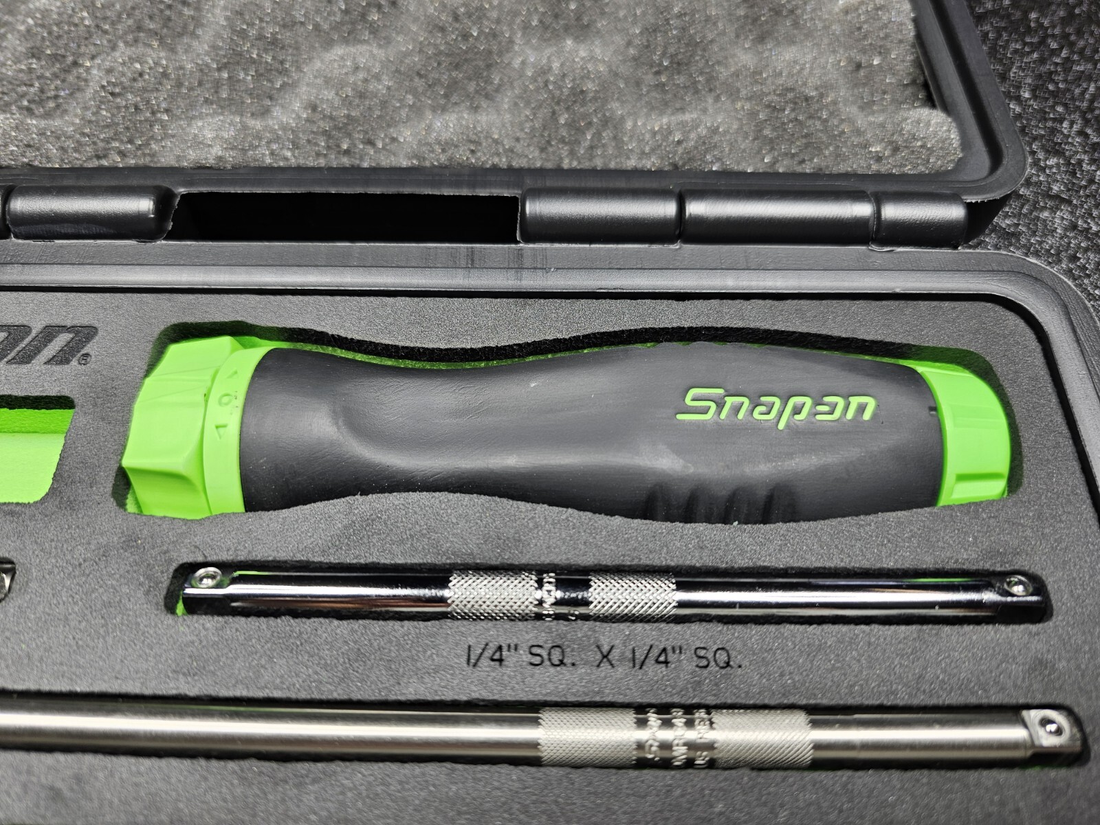Snap-on Tools USA NEW GREEN Ratcheting Screwdriver Master Set w/Case SGDMRC44FG