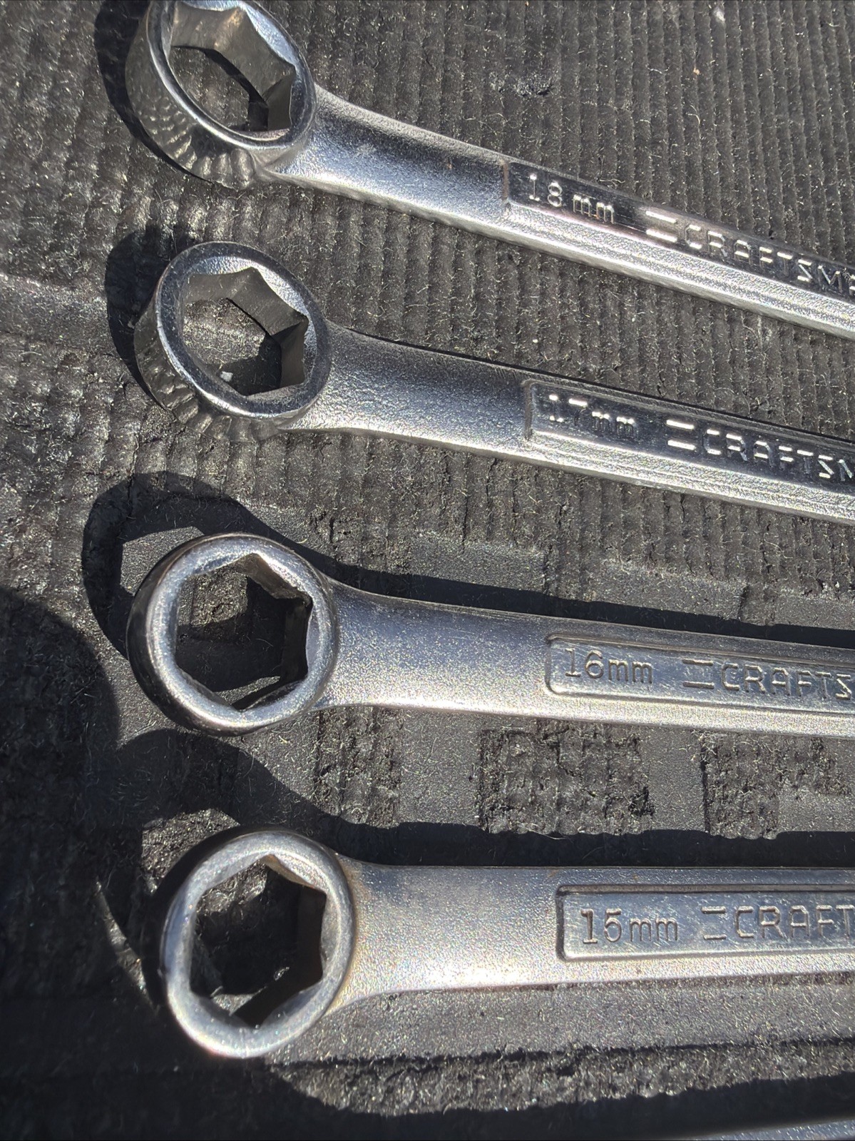 10pc Sears Craftsman USA 6 Point Metric Combination Wrench Set 9-18mm Many New